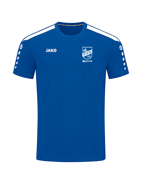 JAKO T-Shirt Power inkl.Wappen und Vereinsname (Initialen optional)