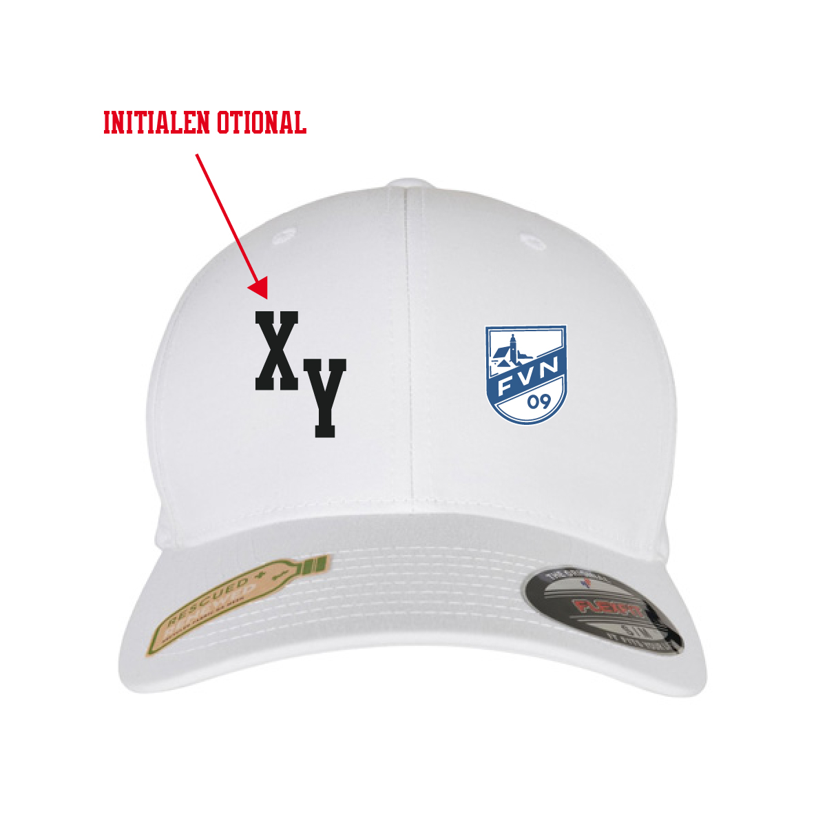 Flexfit Recycled Polyester Cap inkl.Wappen (Initialen optional)