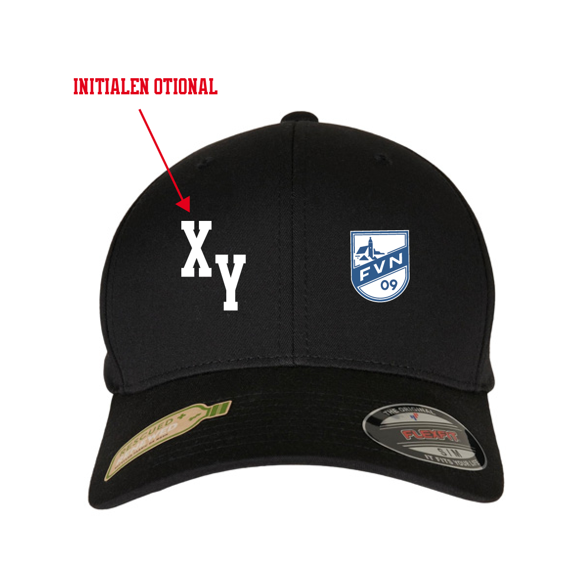 Flexfit Recycled Polyester Cap inkl.Wappen (Initialen optional)
