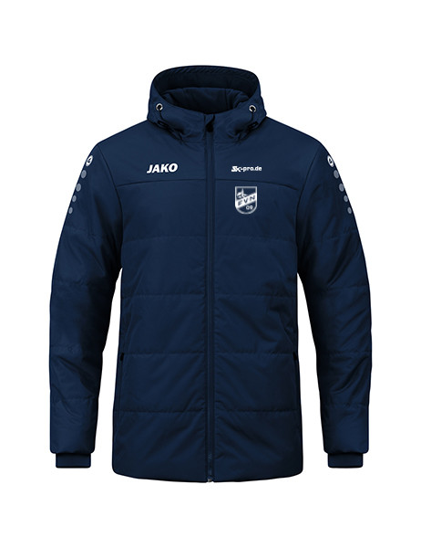 Coachjacke Team mit Kapuze inkl. Wappen und Vereinsname (Initialen optional)