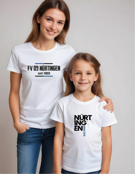 Bio T-Shirt mit Rundhalsausschnitt weiß inkl. Druck