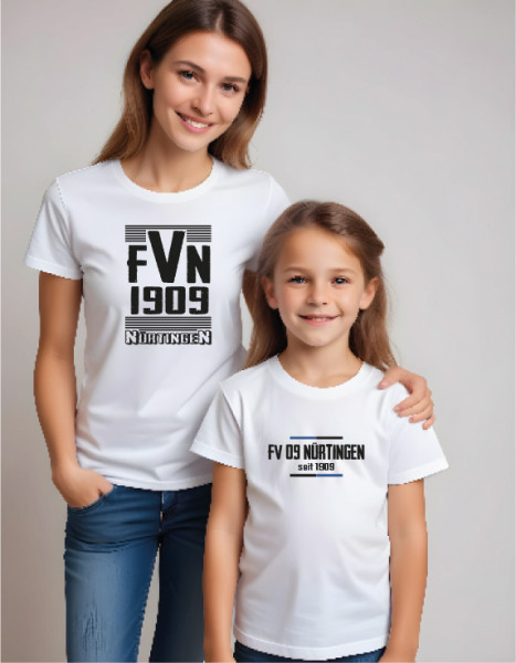 Bio T-Shirt mit Rundhalsausschnitt weiß inkl. Druck